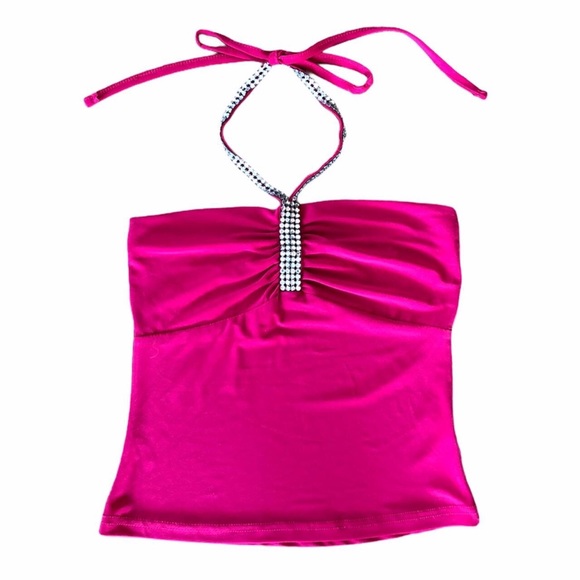 Y2k vintage hot pink halter top by 2xtremz - Picture 4 of 4